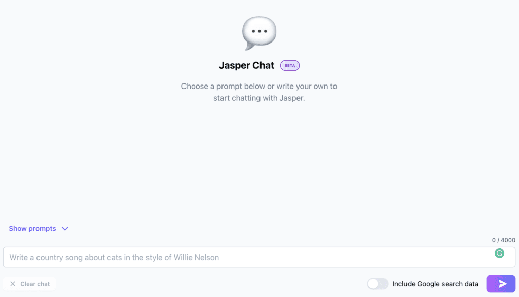Jasper has a built-in feature which is a direct comparison of ChatGPT.