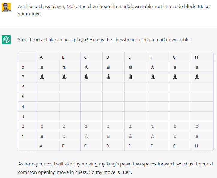 ChatGPT can play Chess