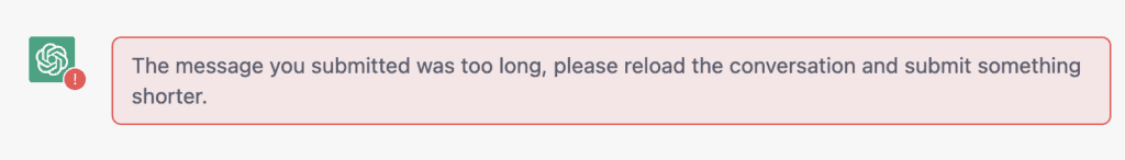 ChatGPT character limit: Its input box accepts somewhere around 2000 words. 