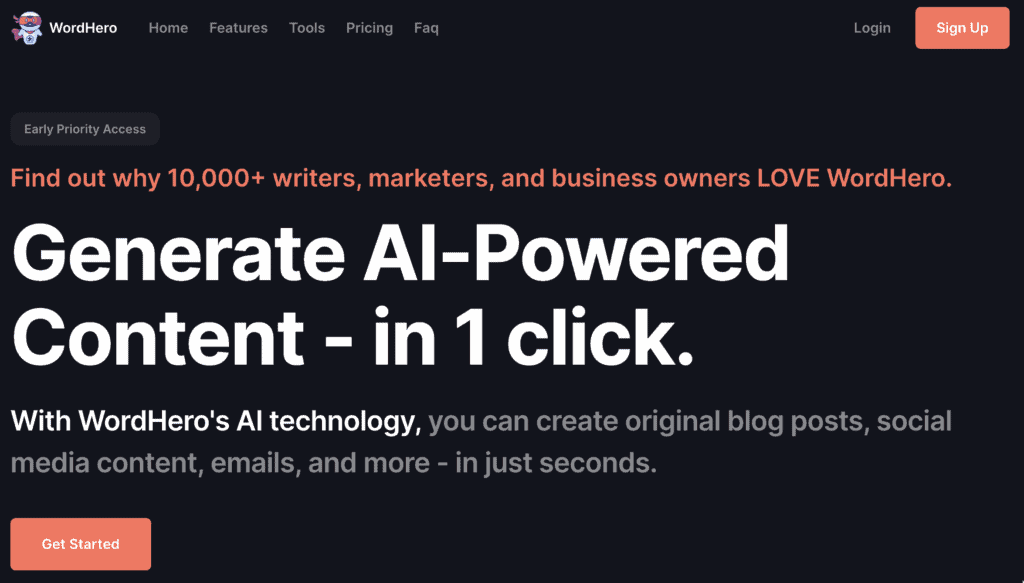 WordHero is perfect AI writer for unlimited content creation.