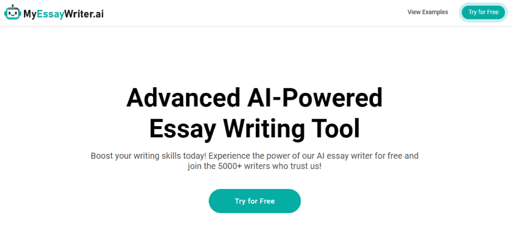 MyEssayWriter is a great free AI tool for writing academic papers for free.